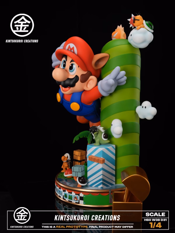Super Mario Bros Kintsukuroi Creations Super Mario Bros 3 Dirorama Resin Statue 3 1