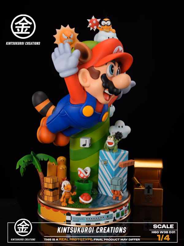 Super Mario Bros Kintsukuroi Creations Super Mario Bros 3 Dirorama Resin Statue 7 1