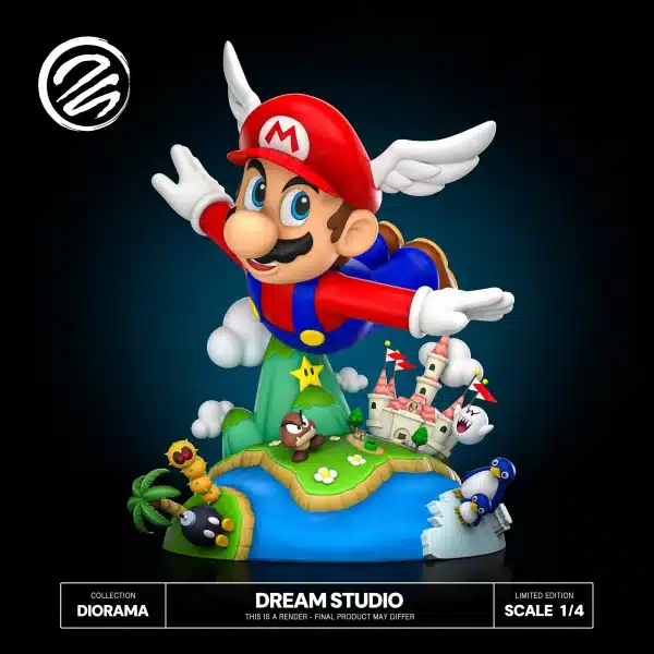 Super Mario Dream Studio Mario Diorama Resin Statue 1