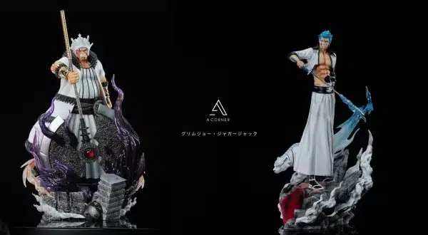 Bleach AC Studio Grimmjow Jaegerjaques x Baraggan Louisenbairn Resin Statue 1