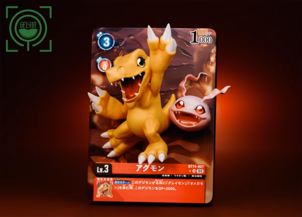 Digimon Geisha Studio Agumon x Koromon Resin Statue 1