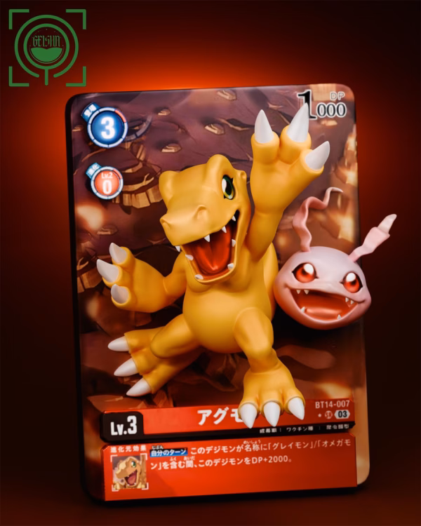 Digimon Geisha Studio Agumon x Koromon Resin Statue 2