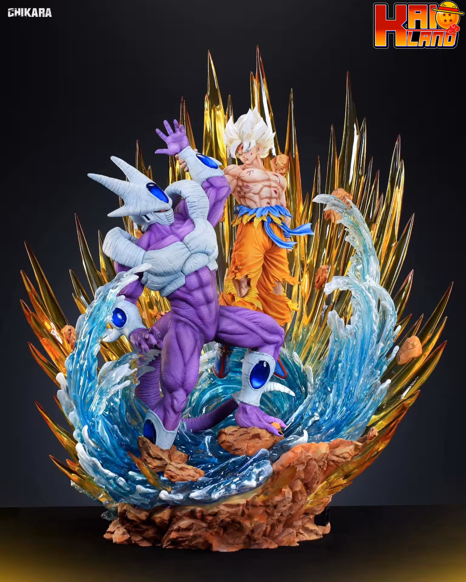 Dragon Ball Chikara Studio Goku vs Cooler Resin Statue