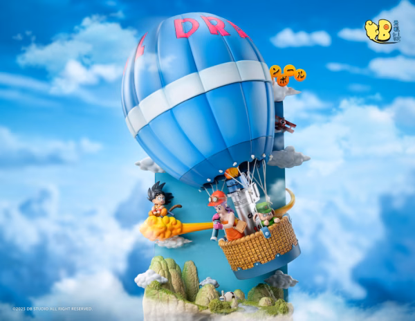 Dragon Ball DB Studio Suicide Squad Balloon Scene Goku x Bulma x Woolon Resin Statue 1 min