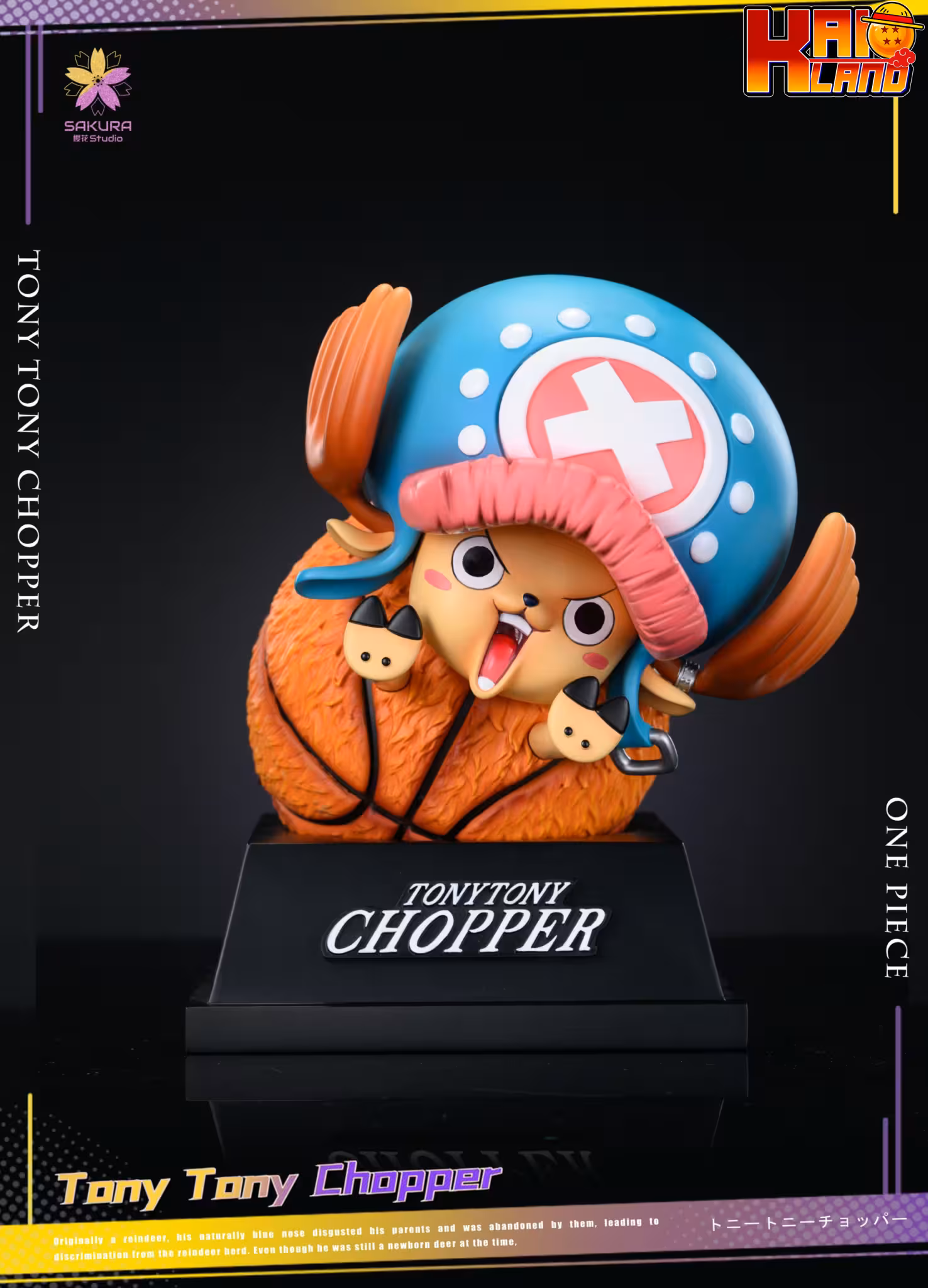 One Piece Sakura Studio Champion Chopper Ball Resin Statue