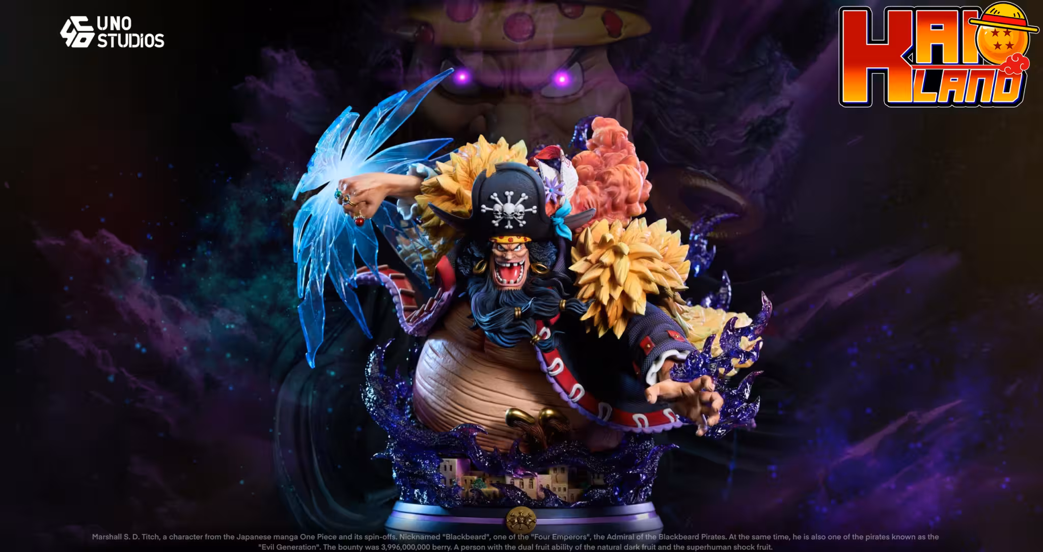 One Piece UNO Studio Marshall D Teach Blackbeard Resin Statue