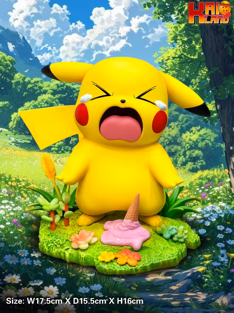 Pokemon PPAP Studio Crying Pikachu Resin Statue