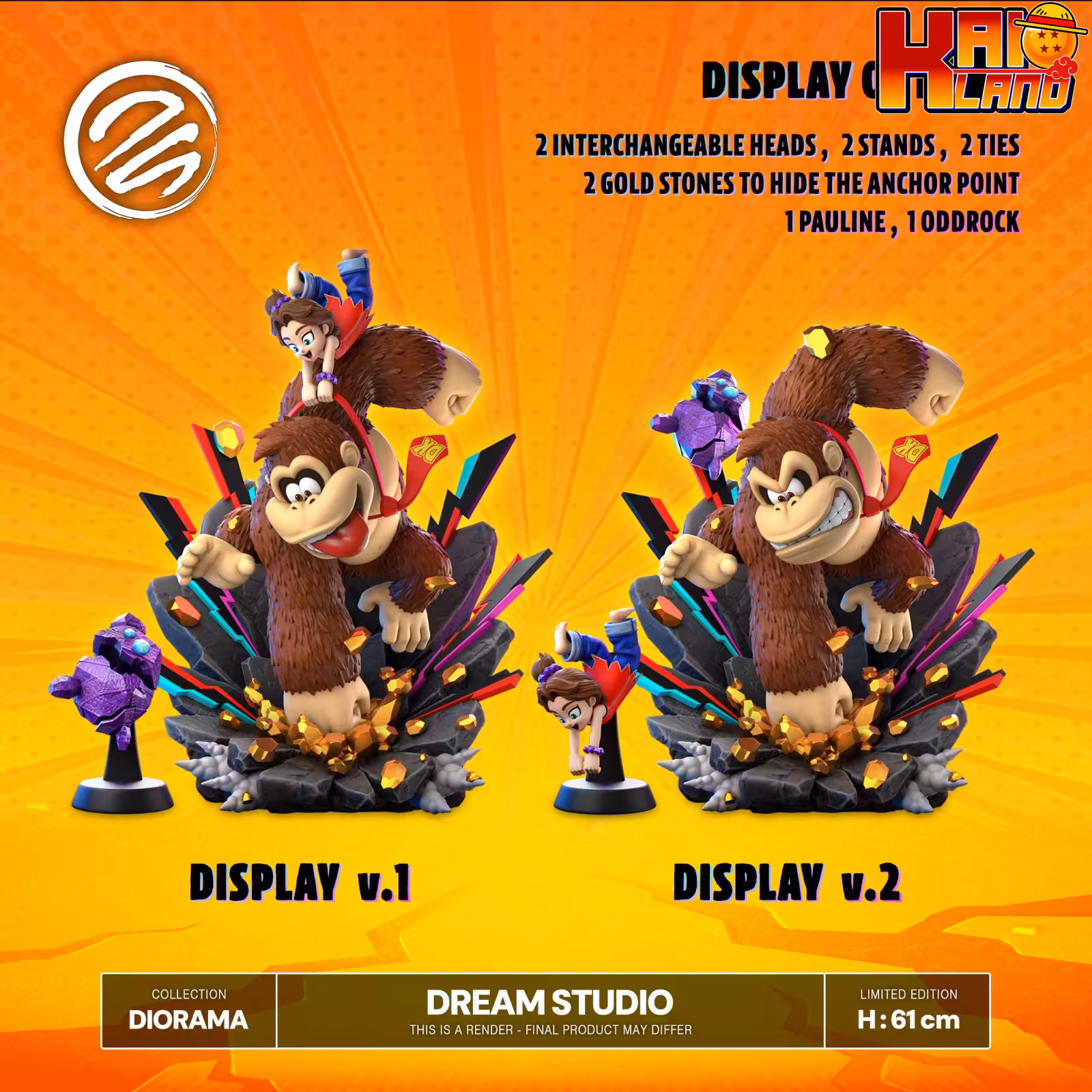 Donkey Kong Dream Studio Donkey Kong Bananza Resin Statue