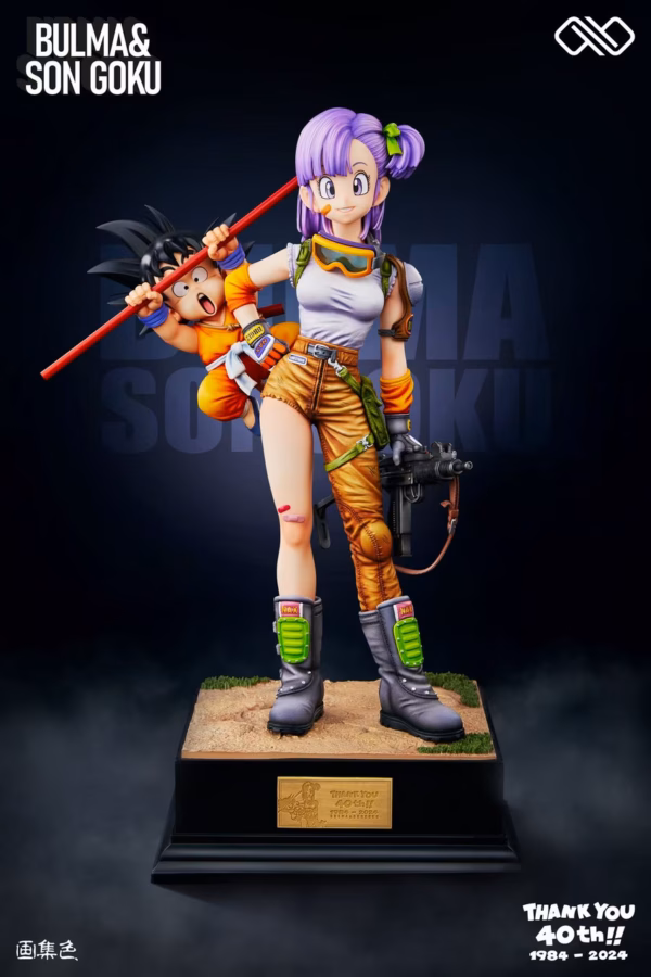 Dragon Ball Infinite Studio Bulma x Kid Goku Resin Statue 1