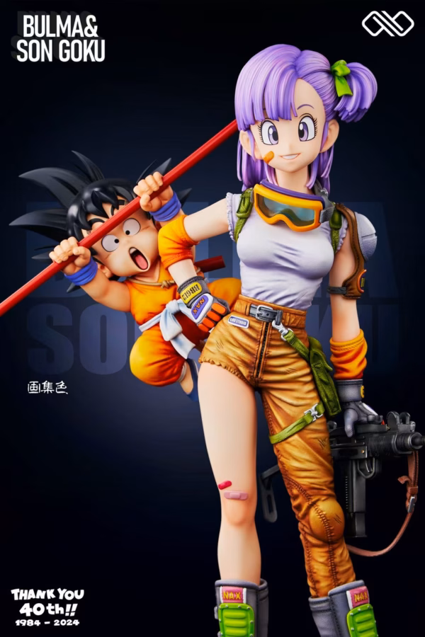 Dragon Ball Infinite Studio Bulma x Kid Goku Resin Statue 4