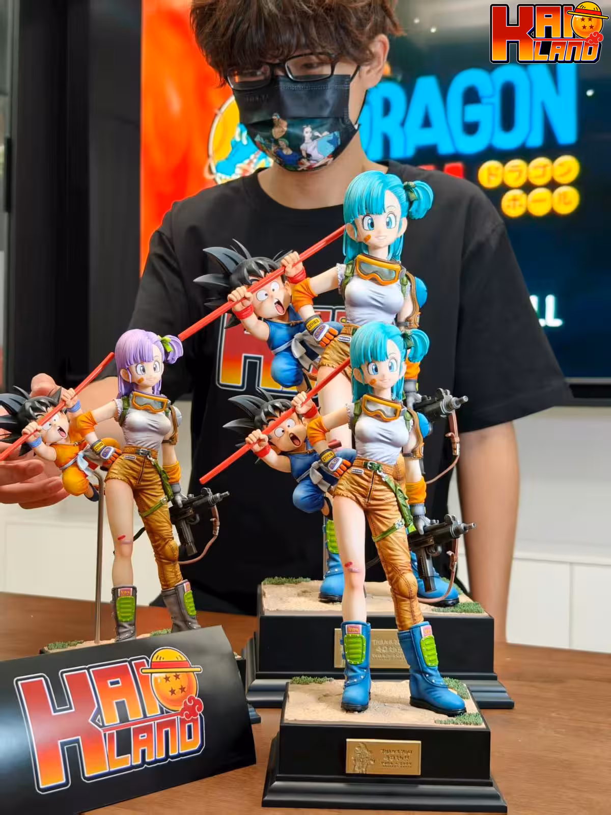 Dragon Ball Infinite Studio Bulma x Kid Goku Resin Statue