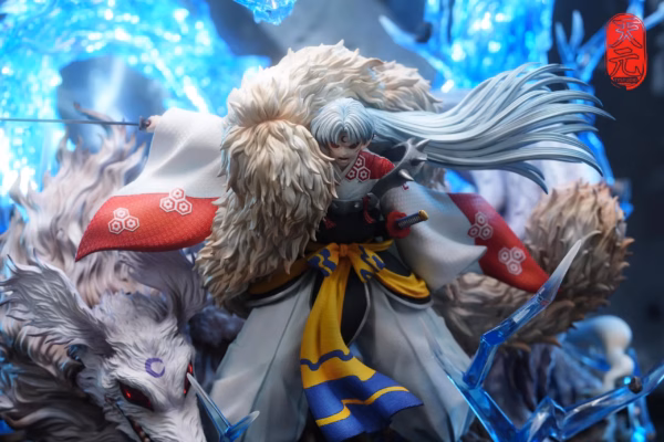 Inuyasha TY Studio Sesshomaru Dragon Strike Resin Statue 4