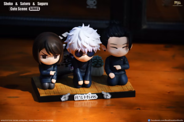 Jujutsu Kaisen Real Creation Studio Cute Shoko x Satoru x Suguru Resin Statue 3
