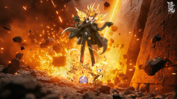 Katekyo Hitman Reborn Floating Light Studio Tsunayoshi Sawada Resin Statue 2
