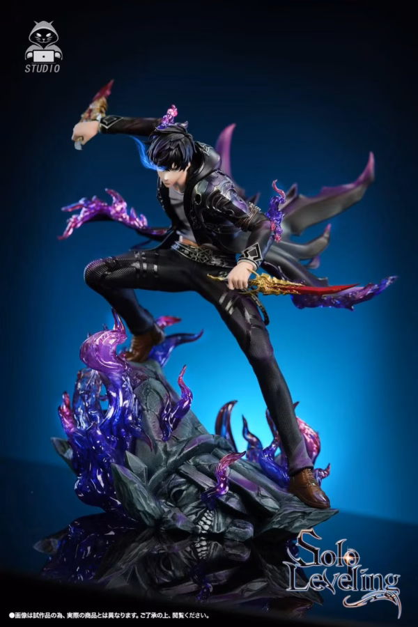 Solo Leveling Black Panther Studio Sung Jin Woo Resin Statue 2