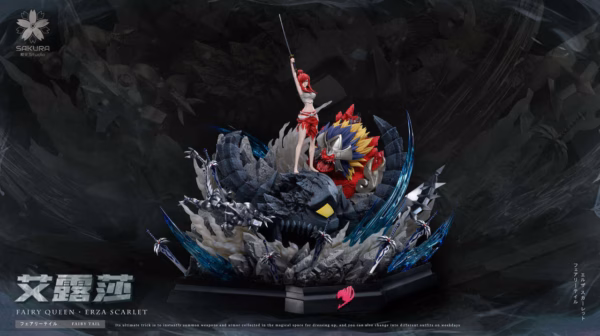 Fairy Tail Sakura Studio Erza Scarlet Resin Statue 1