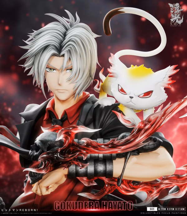 Katekyo Hitman Reborn Floating Light Studio Hayato Gokudera Resin Statue 4
