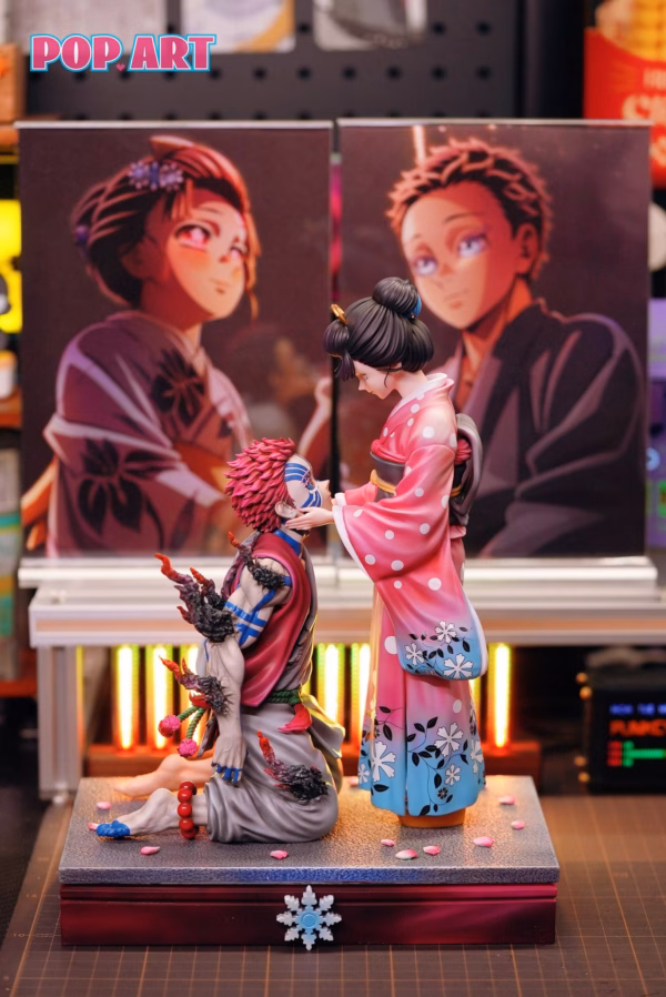 Kimetsu No Yaiba Pop Art Studio Akaza x Koyuki Resin Statue 1 1