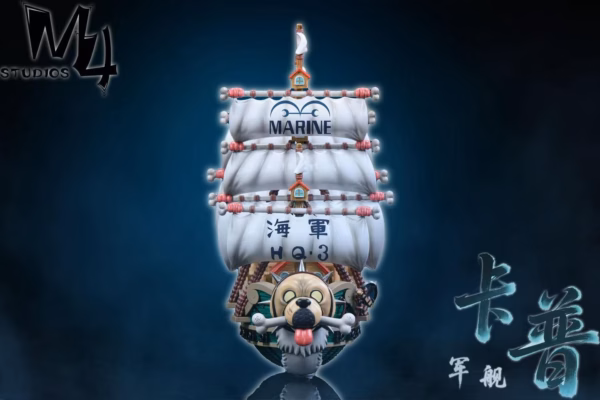 One Piece M4 Studio Garps Marine Ship Resin Statue 2