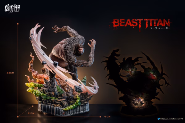 Attack on Titan Fantasy Studio Beast Titan Resin Statue 1
