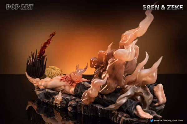 Attack on Titan POP ART Studio Eren x Zeke Resin Statue 3