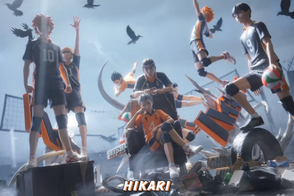 Haikyu HIKARI Studio Yu Nisninoya x Asahi Azumane Resin Statue 4
