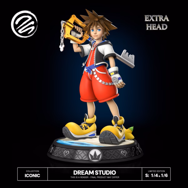 Kingdom Hearts Dream Studio Sora Resin Statue 3