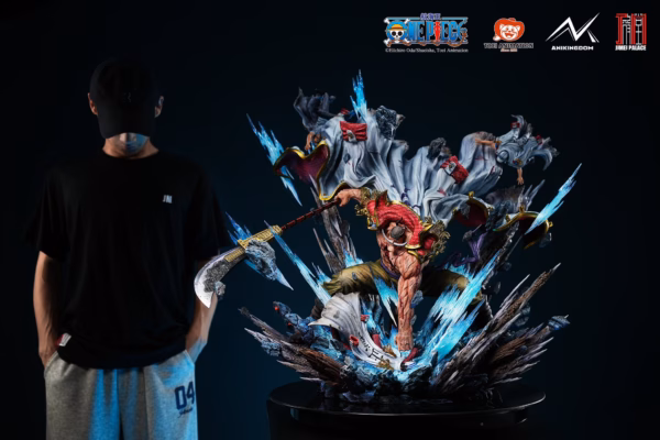 One Piece Anikingdom x Jimei Palace Whitebeard Edward Newgate Vs Akainu Licensed Resin Statue 0