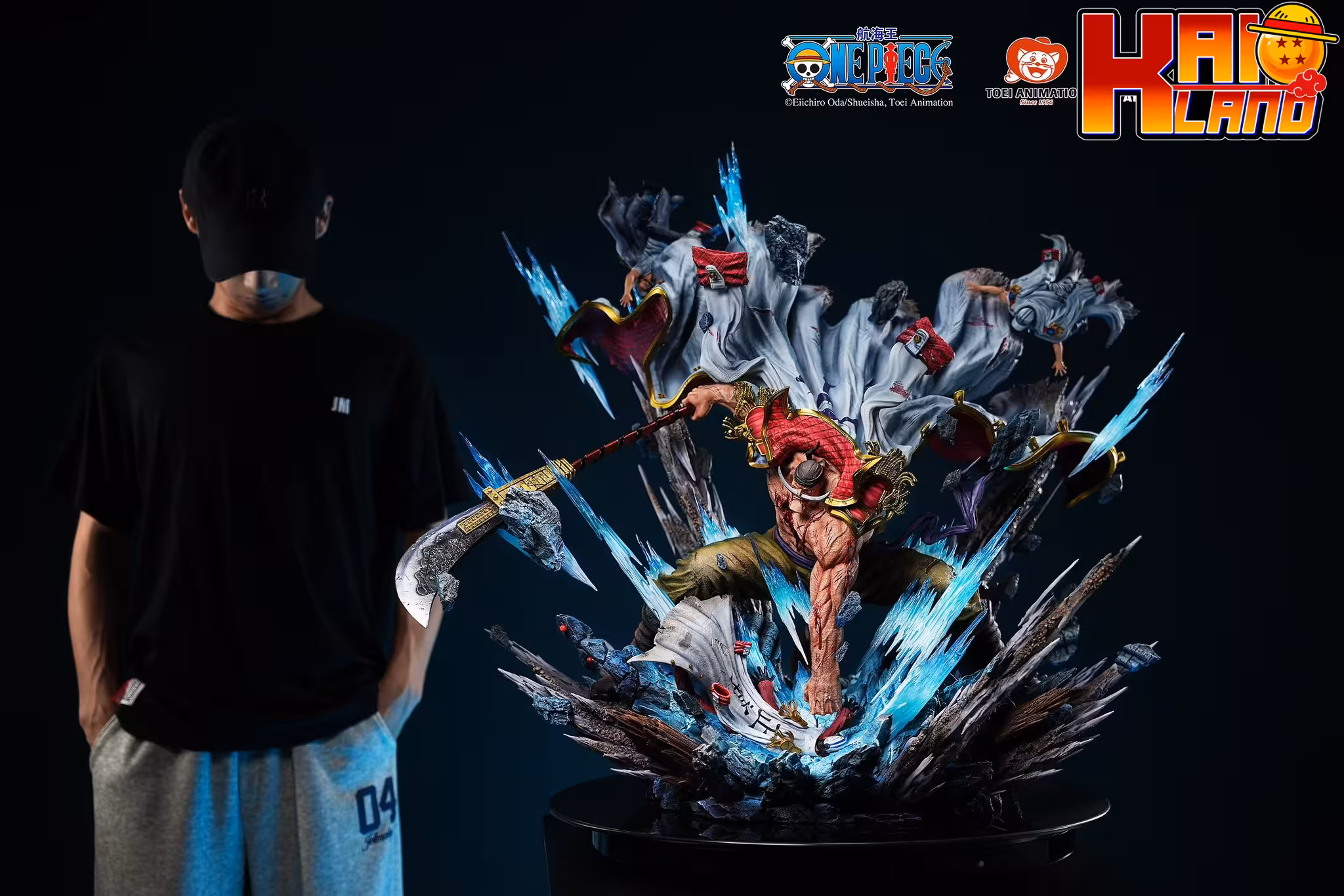 One Piece Jimei Palace x AniKingdom Studio Whitebeard Edward Newgate Vs Akainu Licensed Resin Statue