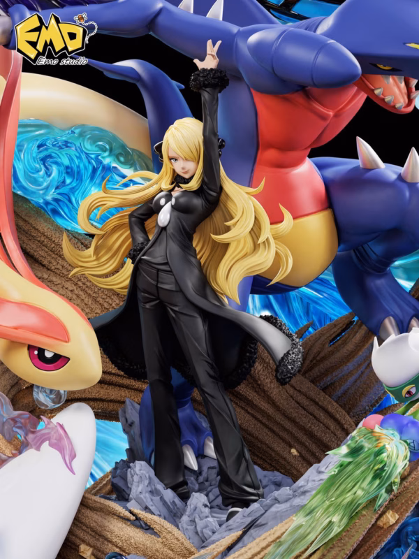 Pokemon EMO Studio Cynthia Resin Statue 3