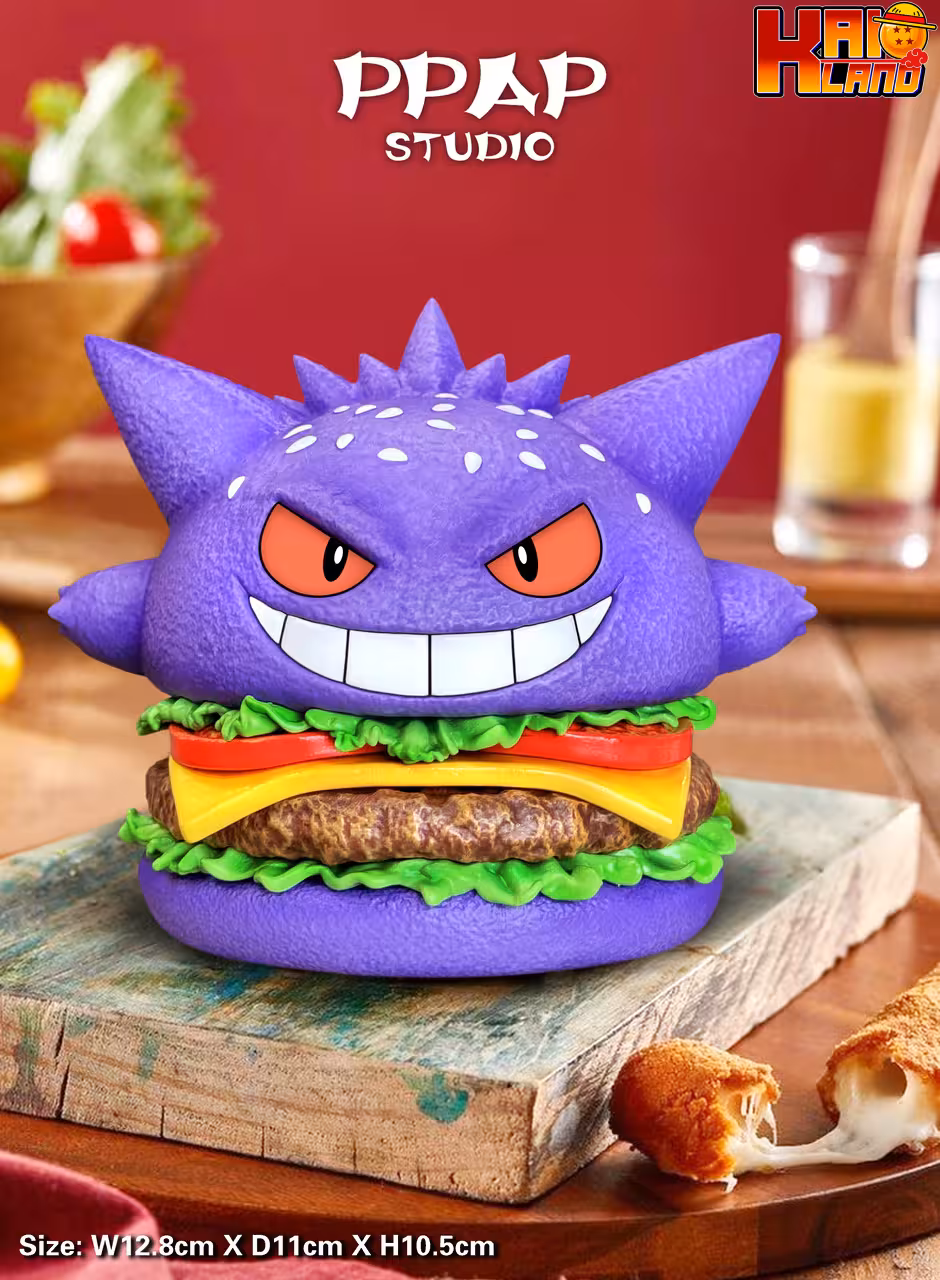 Pokemon PPAP Studio Gengar Hamburg Resin Statue
