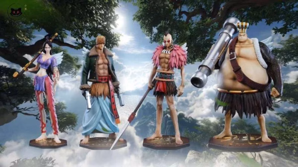 One Piece Black Studio Raki x Braham x Kamakiri x Genbo Resin Statue 1