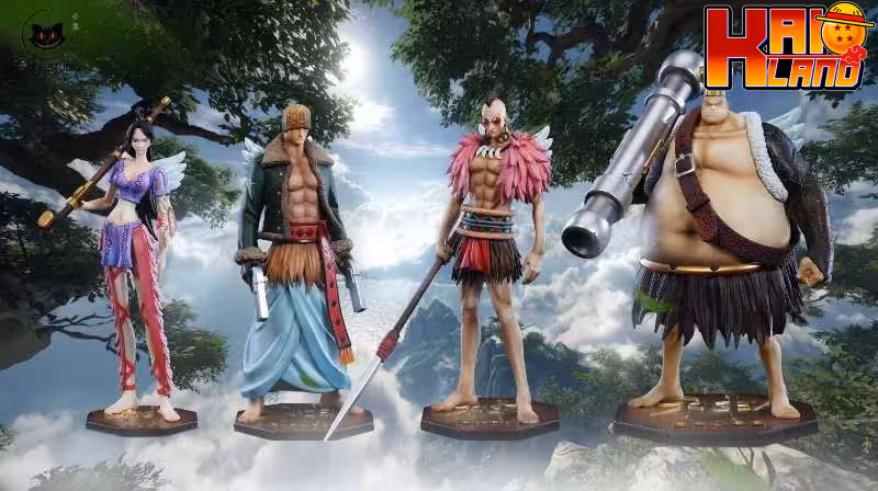 One Piece Black Studio Raki x Braham x Kamakiri x Genbo Resin Statue
