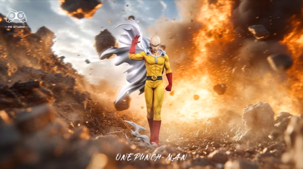 One Punch Man PG Studio Saitama x Genos Resin Statue 2