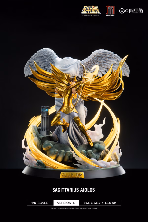 Saint Seiya Jimei Palace Studio Sagittarius Aiolos Licensed Resin Statue 0