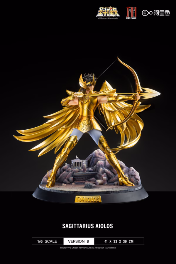 Saint Seiya Jimei Palace Studio Sagittarius Aiolos Licensed Resin Statue 1