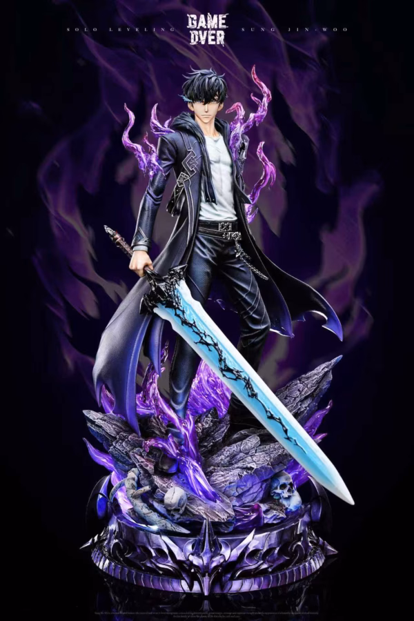 Solo Leveling Game Over Studio Sung Jin Woo Resin Statue 1