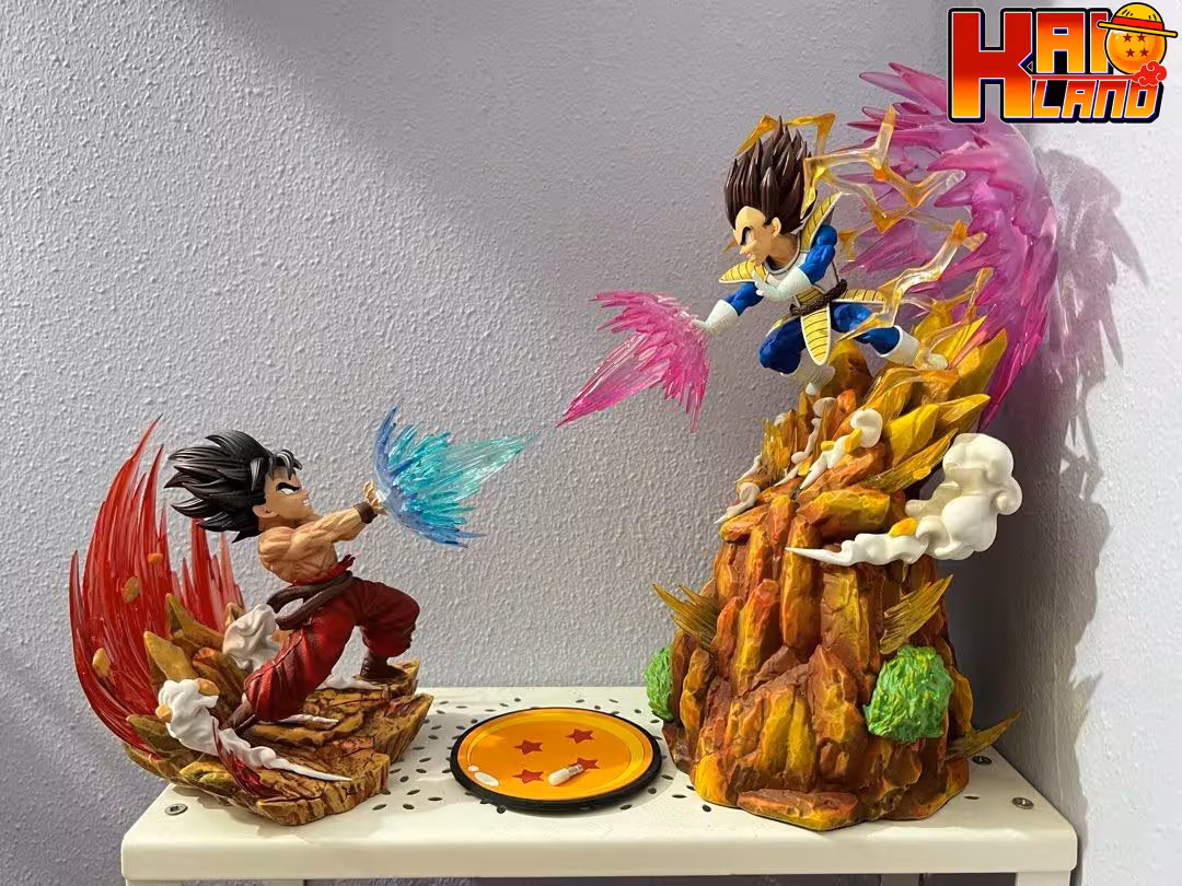 Dragon Ball Sky Top Studio Goku Vs Vegeta Resin Statue