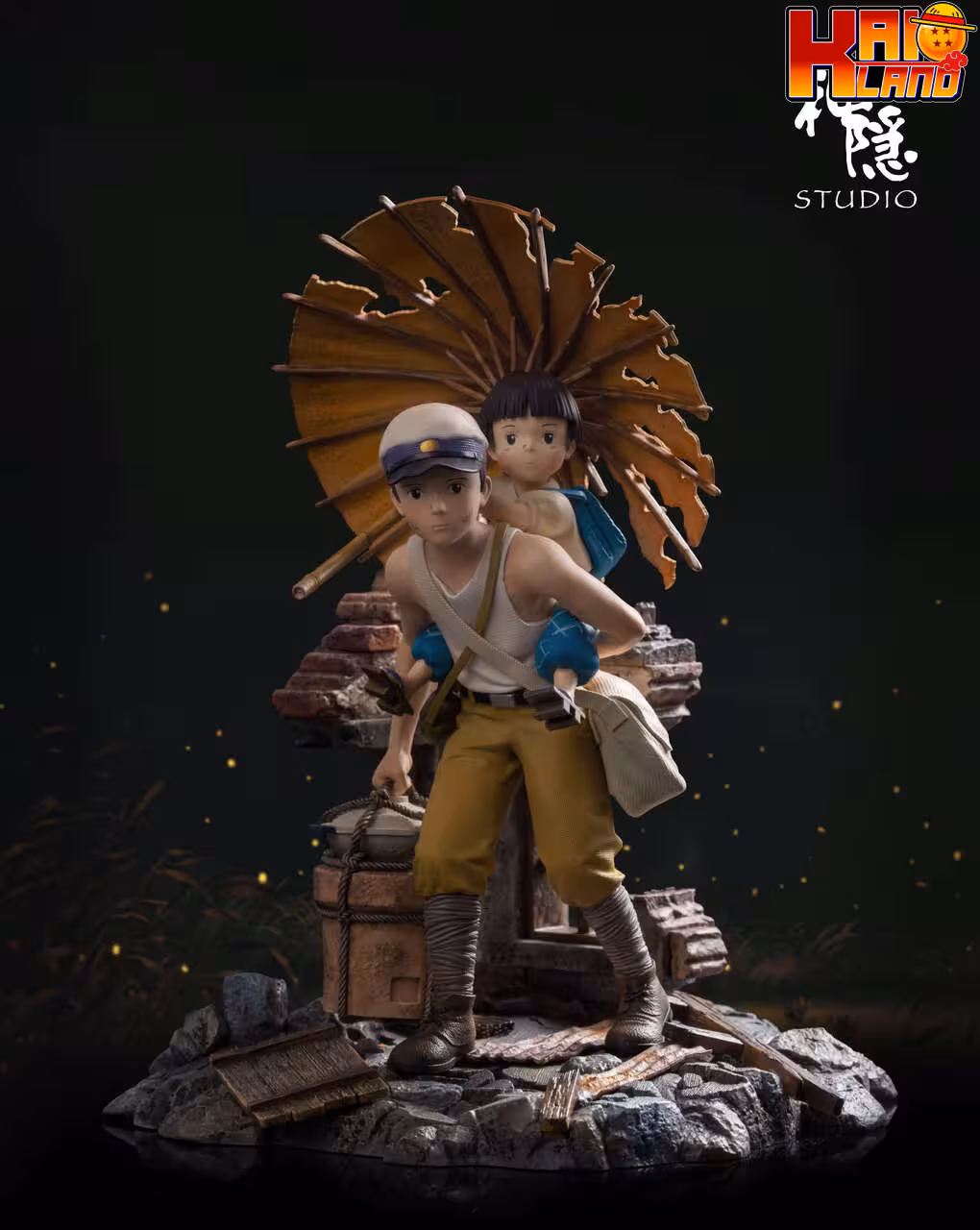 Grave of Fireflies ShenYin Studio  Seita x Setsuko Resin Statue