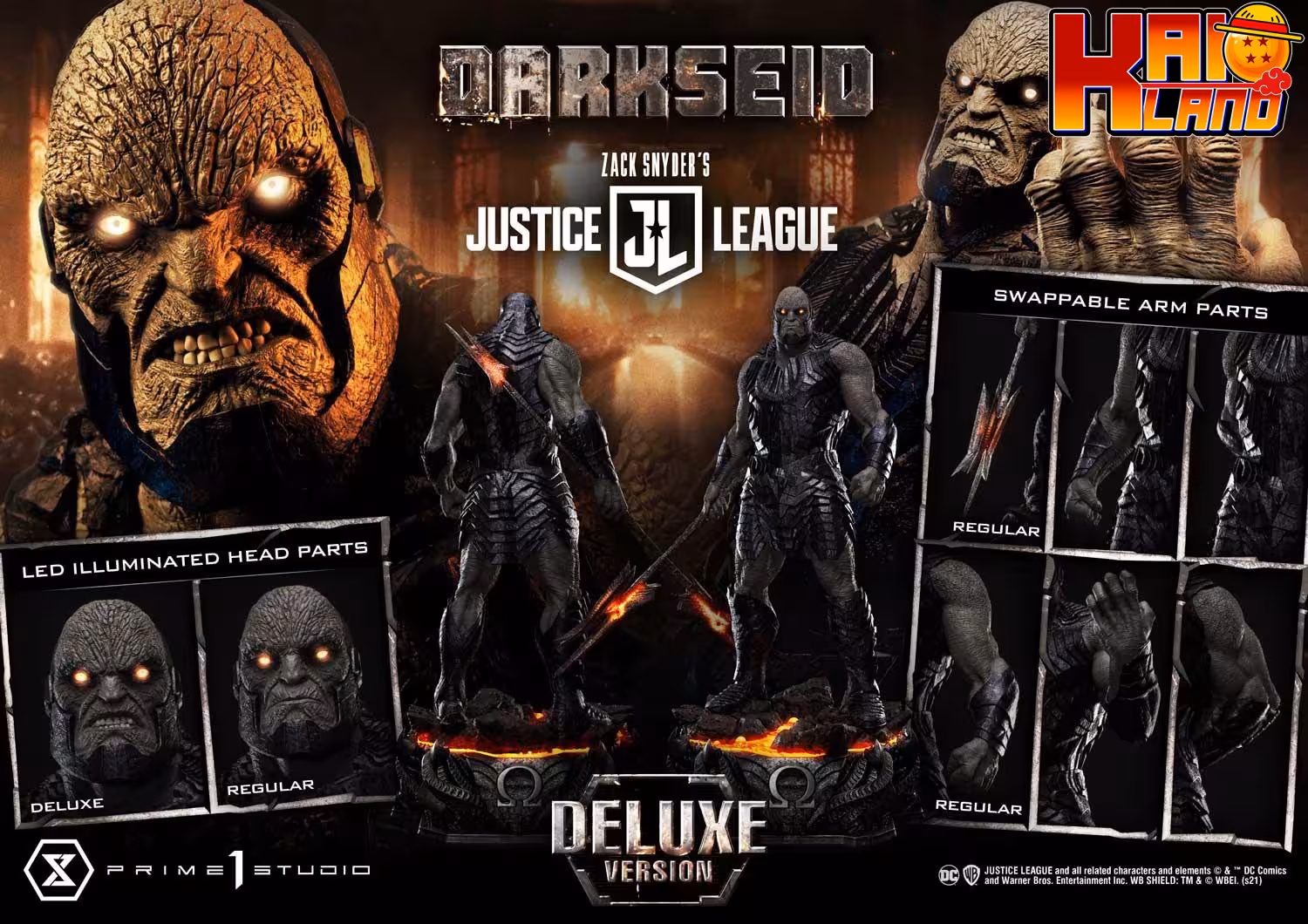 Justice League Film Prime 1 Studio Darkseid Licensed Resin Statue