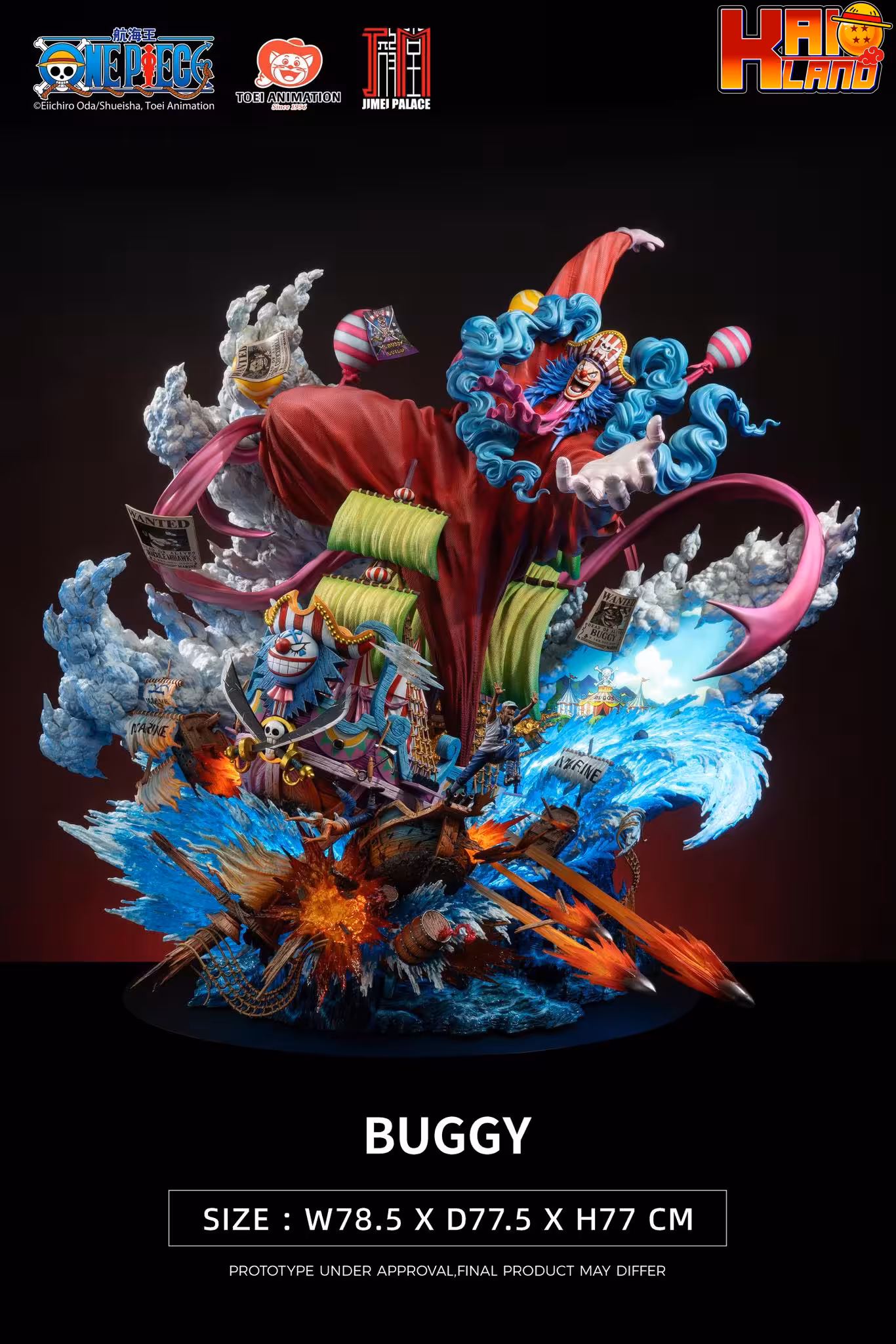 One Piece Jimei Palace Buggy Licensed Resin Statue
