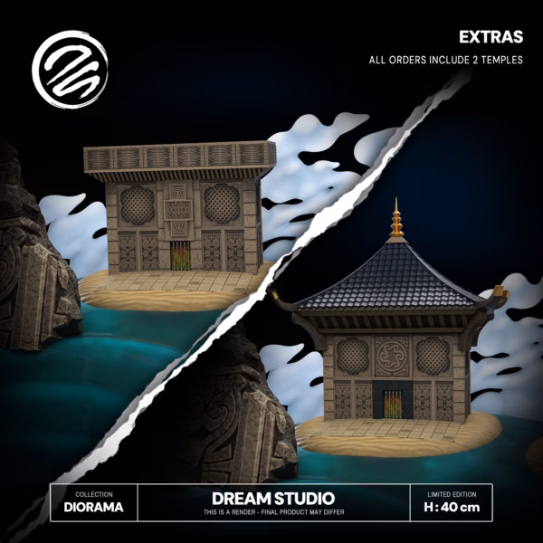 The Legend of Zelda Dream Studio Collectibles LINK OoT vs DARK LINK Diorama Resin Statue 5