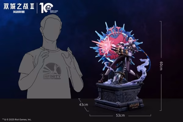 Arcane Infinity Studio Jinx Licensed Resin Statue 3