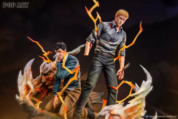 Attack On Titan Pop Art Studio Reiner Braun x Bertholdt Hoover Resin Statue 2