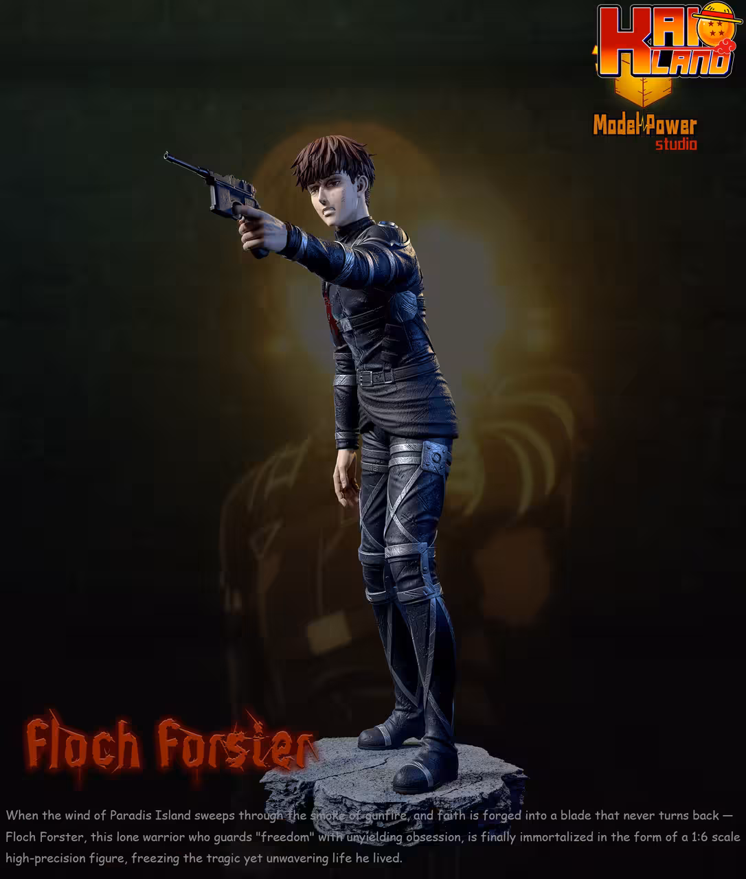 Attack on Titan Model Power Studio Floch Forster Resin Statue