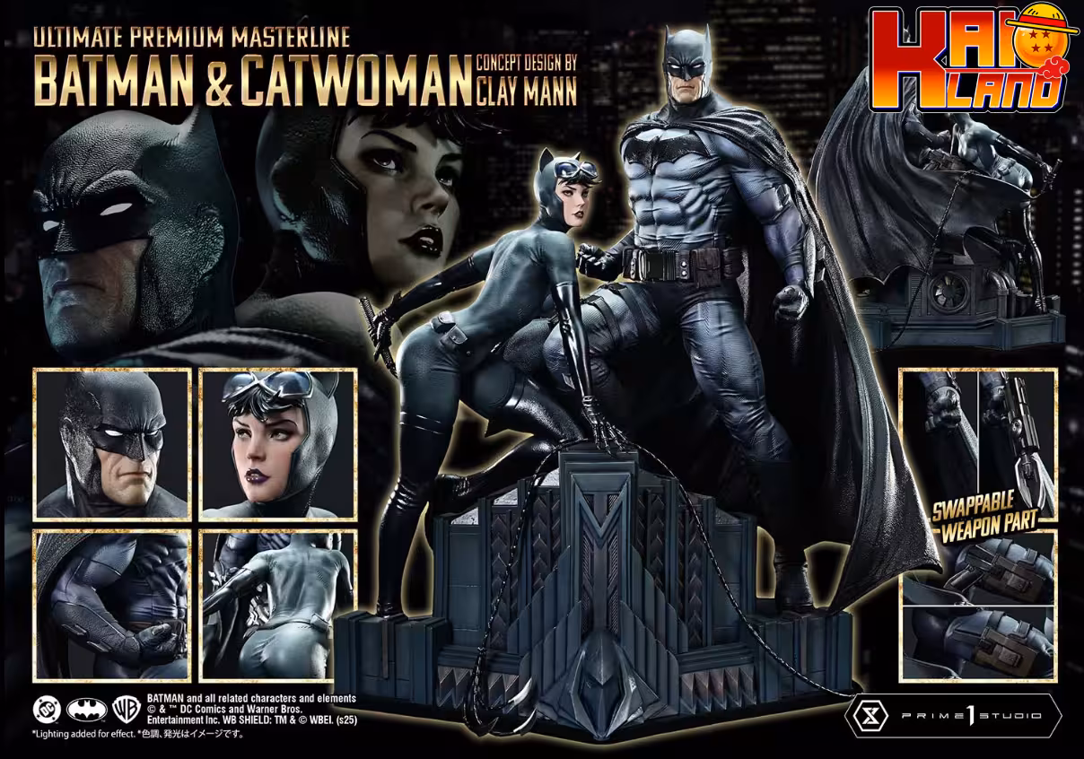 Batman Prime Studio Batman x Catwoman Licensed Resin Statue