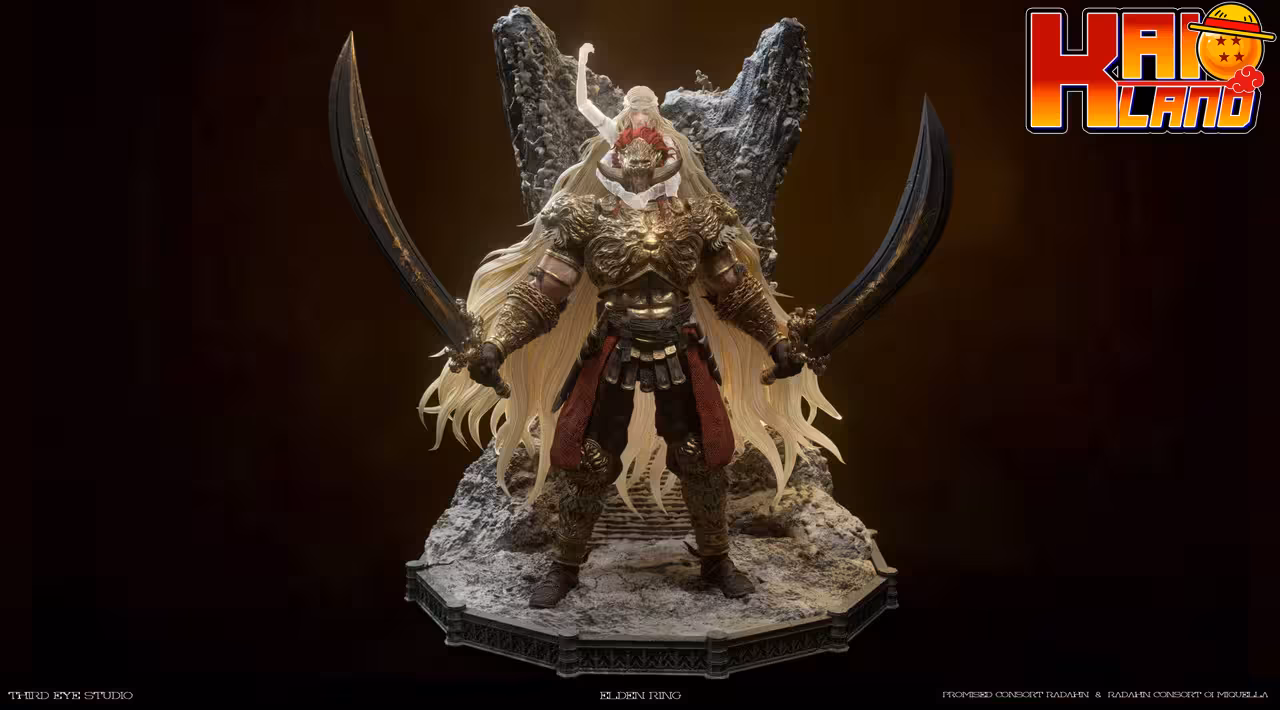 Elden Ring Third Eye Studio Promised Consort Radahn x Radahn Consort of Miquella Resin Statue