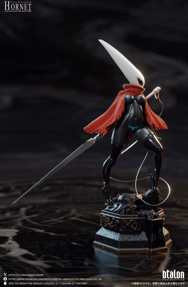 Hollow Knight Dtalon Production Silksong Hornet Resin Statue 3