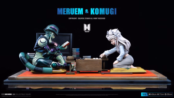 Hunter x Hunter Zoldyck Studio Meruem Vs Komugi Resin Statue 3