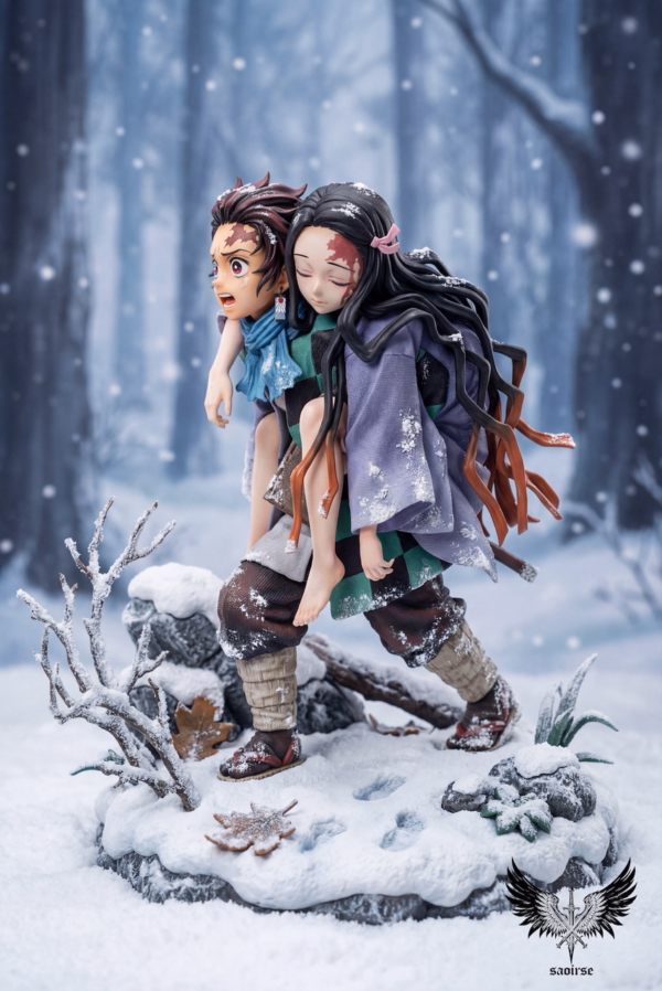 Kimetsu no Yaiba Saoirse Studio Kamado Tanjirou x Kamado Nezuko Resin Statue 1
